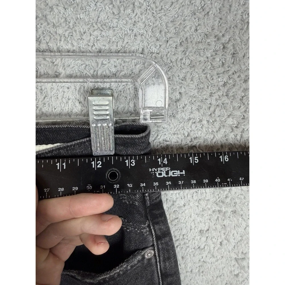 Citizens of Humanity Daphne Jeans Womens 27x28 Black Straight Raw Hem‎ High Rise